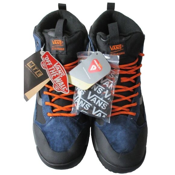 Vans Men's UltraRange Exo Hi MTE-1 All Weather Boots Dress Blues Black Sizes NIB - Picture 2 of 6